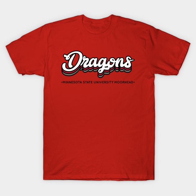 Dragons - Minnesota State University Moorhead T-Shirt by Josh Wuflestad